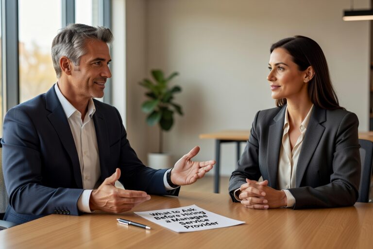 What to Ask Before Hiring a Managed Service Provider Featured Image Before hiring a managed service provider, ask these practical questions about response times, security, vendor coordination, and contract terms.