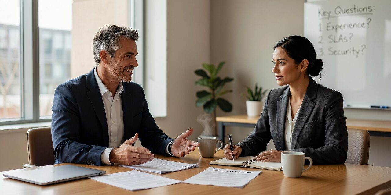 What to Ask Before Hiring a Managed Service Provider Featured Image Hiring a managed service provider? Ask these practical questions first to avoid gaps in support, security, and service quality.