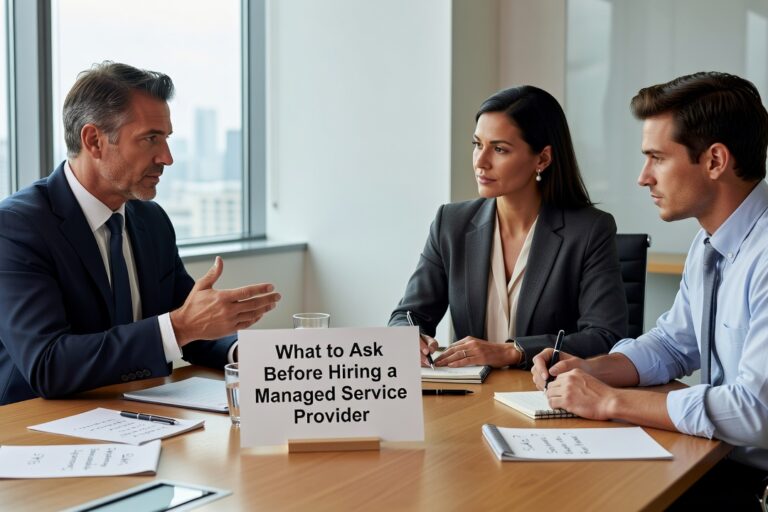 What to Ask Before Hiring a Managed Service Provider Featured Image Not sure what to ask before hiring a managed service provider? Use these practical questions to evaluate IT providers before you sign anything.