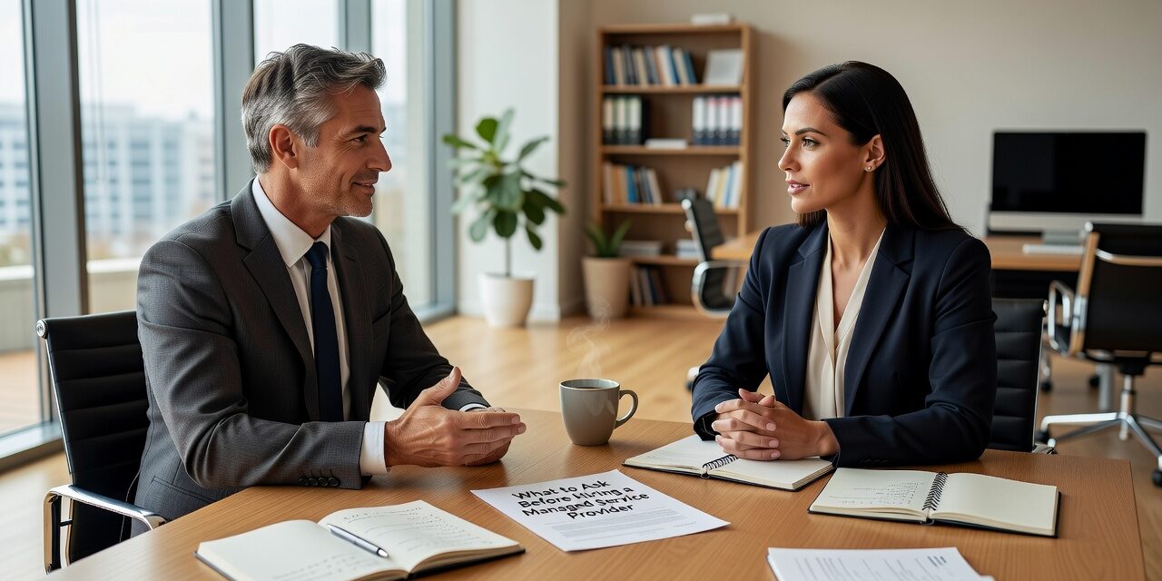 What to Ask Before Hiring a Managed Service Provider Featured Image Not sure what to ask before hiring a managed service provider? Use this plain-language checklist to evaluate contracts, SLAs, and IT support options.