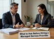 Before hiring a managed service provider, ask these practical questions about support, security, monitoring, and contracts to avoid costly mistakes.