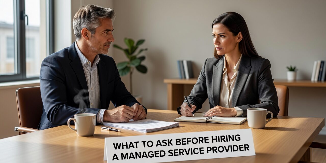 What to Ask Before Hiring a Managed Service Provider Featured Image Know what to ask before hiring a managed service provider. Practical questions on support, security, backups, and contract scope for business decision-makers.