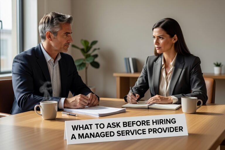 What to Ask Before Hiring a Managed Service Provider Featured Image Know what to ask before hiring a managed service provider. Practical questions on support, security, backups, and contract scope for business decision-makers.