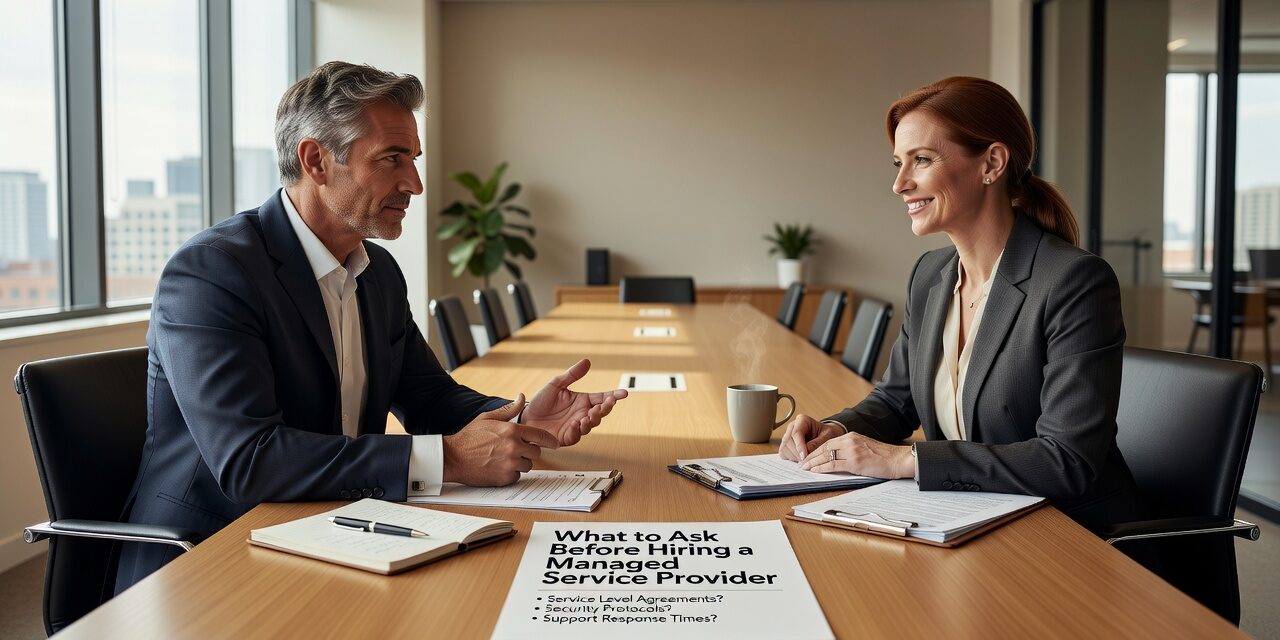 What to Ask Before Hiring a Managed Service Provider Featured Image Know what to ask before hiring a managed service provider. A practical guide for business owners covering support, security, contracts, and red flags.