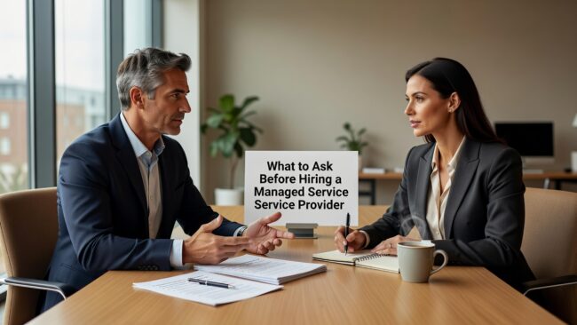 What to Ask Before Hiring a Managed Service Provider Featured Image Know what to ask before hiring a managed service provider. Practical questions on support, scope, security, and red flags for business decision-makers.