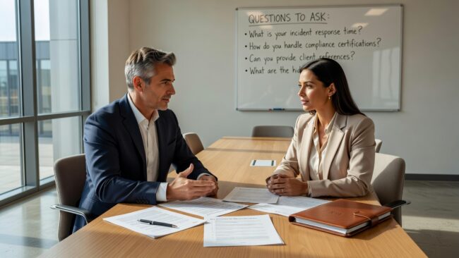 What to Ask Before Hiring a Managed Service Provider Featured Image Know what to ask before hiring a managed service provider. A practical guide for non-technical business owners and managers evaluating IT support options.