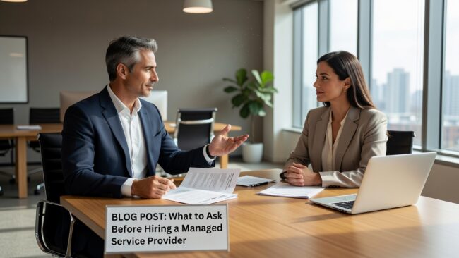What to Ask Before Hiring a Managed Service Provider Featured Image Before hiring a managed service provider, ask these questions about SLAs, security, onboarding, and reporting. A practical guide for business decision-makers.