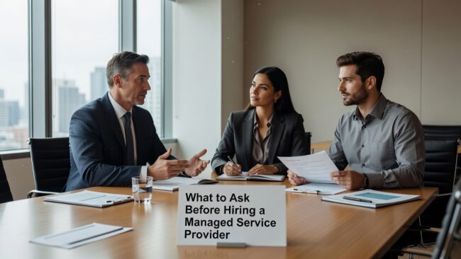 What to Ask Before Hiring a Managed Service Provider Featured Image Key questions to ask before hiring a managed service provider—covering scope, response times, security, backups, and contract terms.