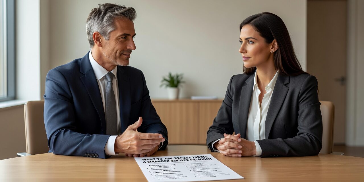 Before hiring an MSP, ask these practical questions about scope, SLAs, cybersecurity, and onboarding to avoid common and costly mistakes.