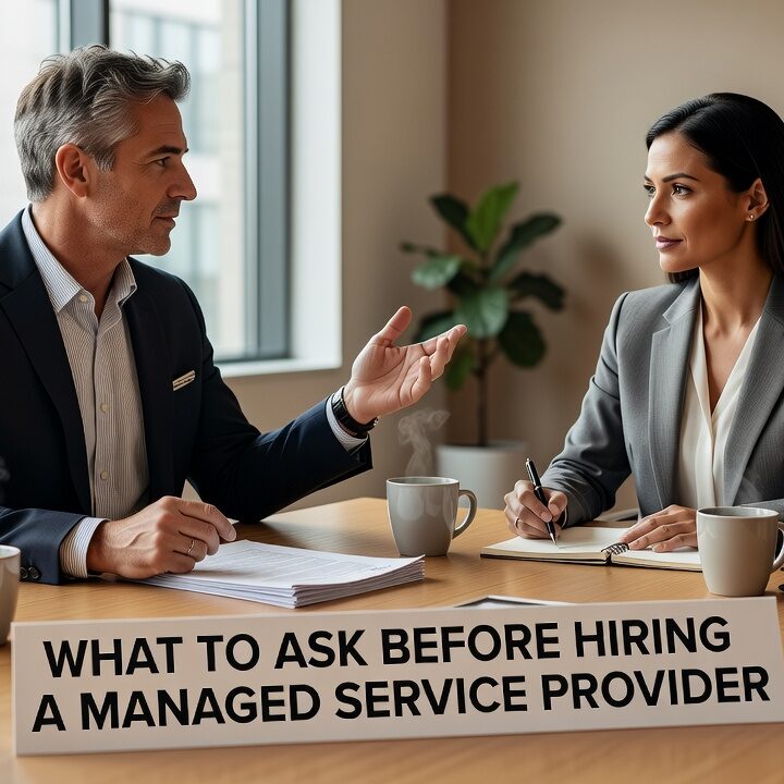 What to Ask Before Hiring a Managed Service Provider Featured Image Know what to ask before hiring a managed service provider. A practical guide covering support, security, backups, and scalability for business leaders.
