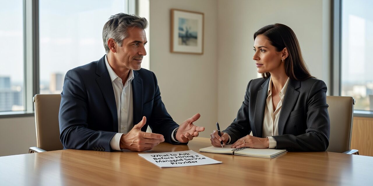 Ask these key questions before hiring a managed service provider—what's covered, how response times work, and what onboarding should include.