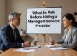 Hiring an IT provider? Here are the key questions to ask about coverage, response time, security, backups, and exit terms before you sign anything.