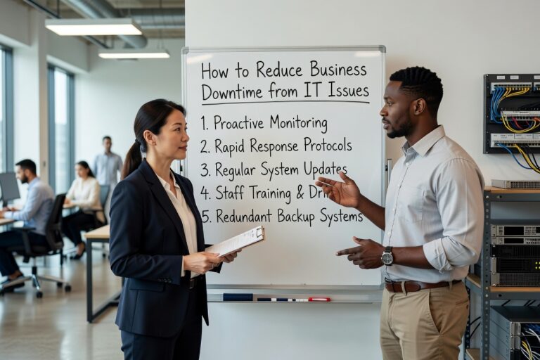How to Reduce Business Downtime from IT Issues Featured Image Learn practical steps to reduce business downtime from IT issues — including what proactive maintenance looks like and how to prioritize your biggest gaps.