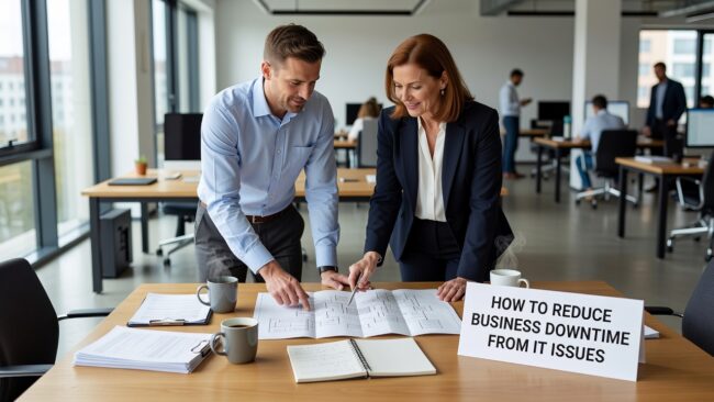 Recurring IT problems cost time and money. Learn the practical steps that actually reduce business downtime — from backup testing to help desk response standards.