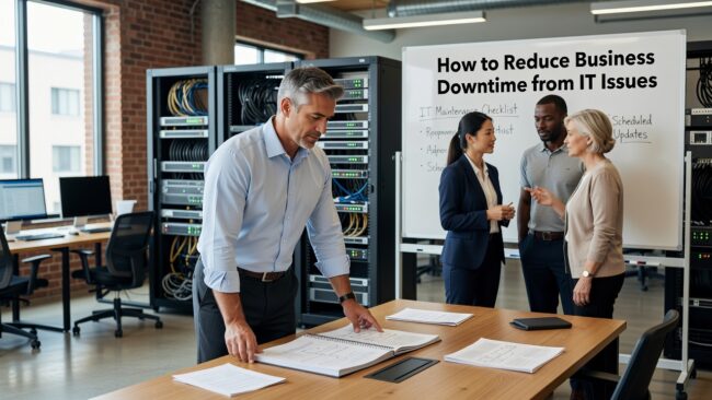 How to Reduce Business Downtime from IT Issues Featured Image Learn practical steps to reduce business downtime from IT issues, including change management, backup testing, and setting clear IT support expectations.