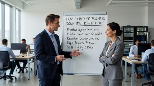 How to Reduce Business Downtime from IT Issues Featured Image Recurring IT problems, slow support, and untested backups are the real causes of business downtime. Here's how to find the gaps and fix them.