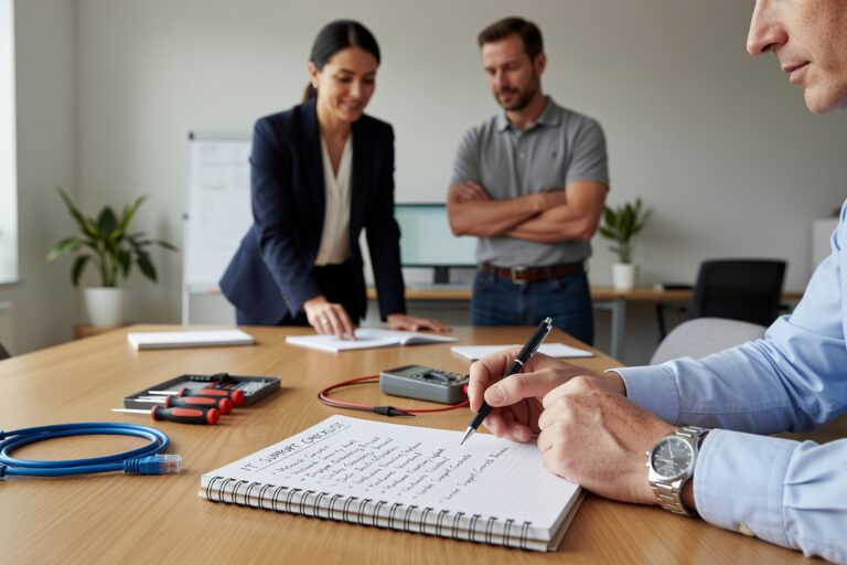 A practical IT support checklist for growing businesses covering help desk, backups, user access, documentation, and multi-location gaps.