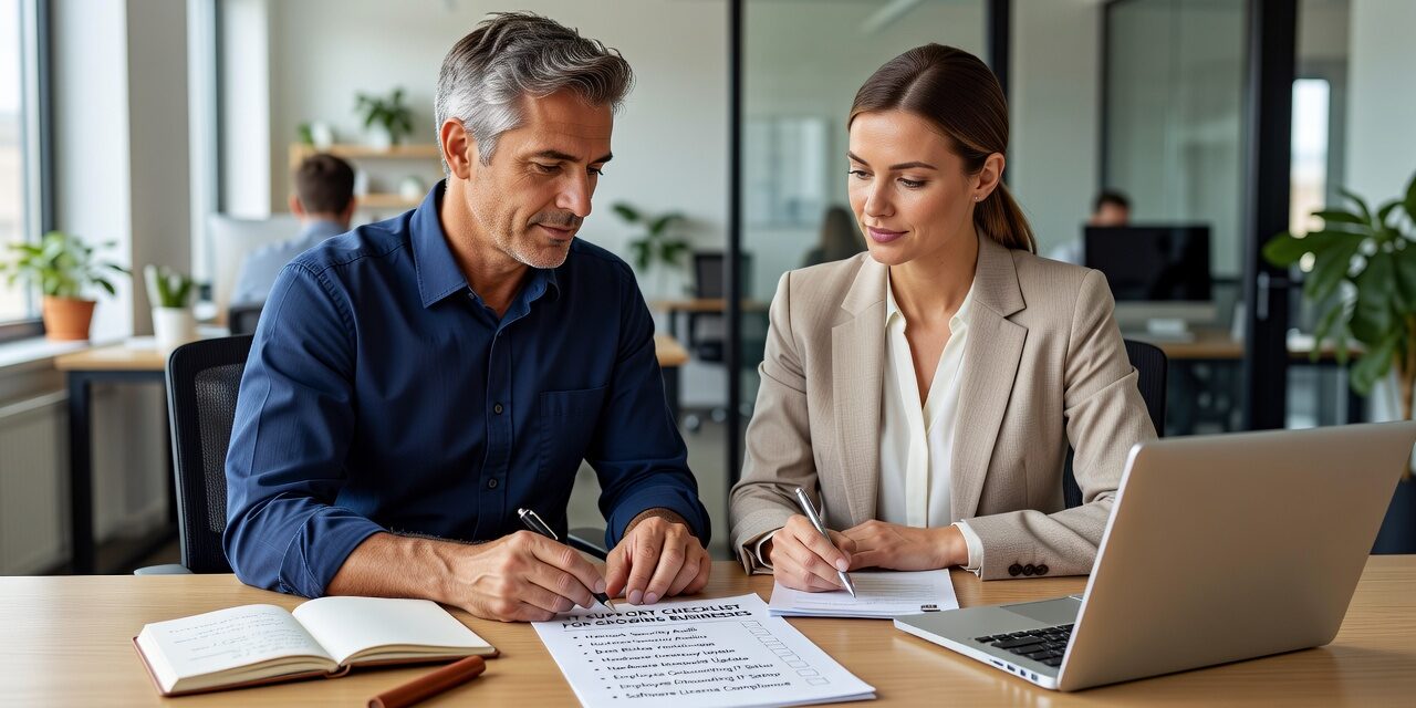 IT Support Checklist for Growing Businesses Featured Image A practical IT support checklist for growing businesses covering help desk, backups, cybersecurity, network reliability, and technology planning.