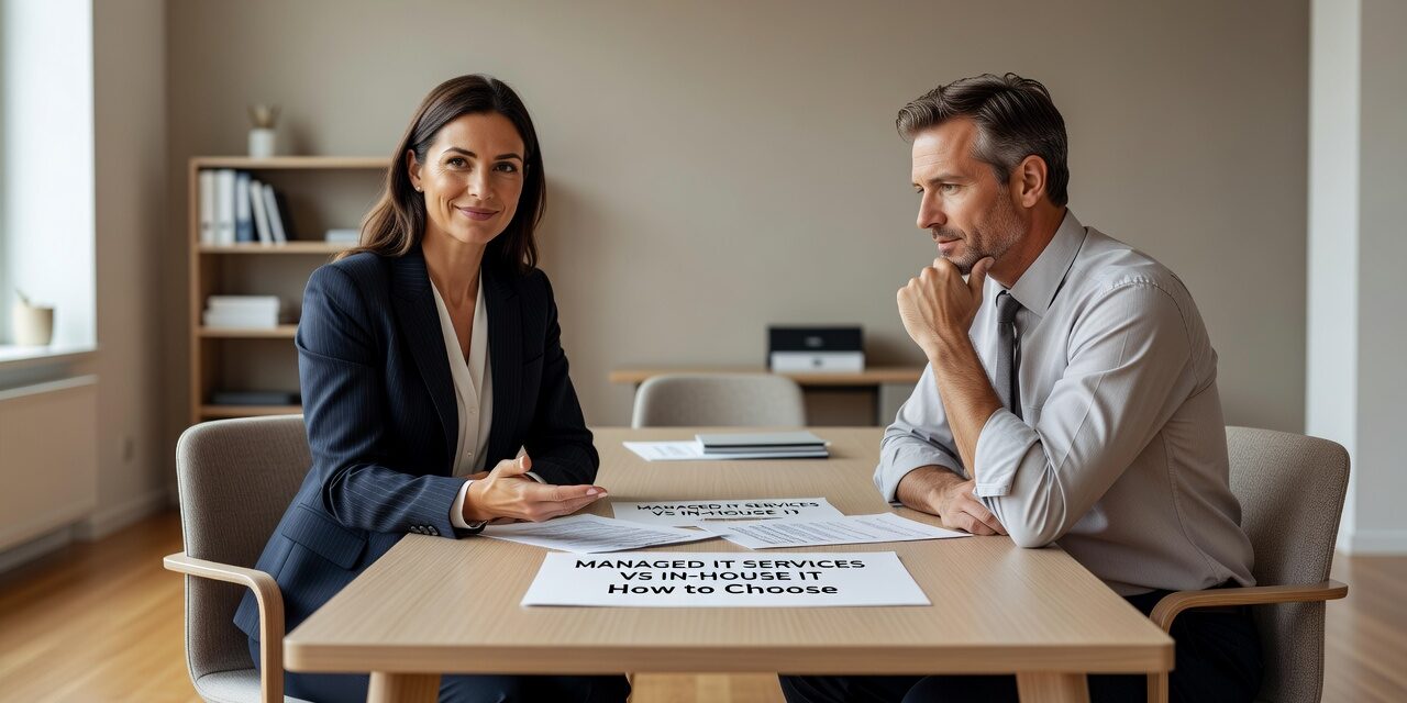 Managed IT Services vs In-House IT: How to Choose Featured Image Weighing managed IT services vs in-house IT? Compare both models, understand the real costs, and find the right fit for your business size and needs.