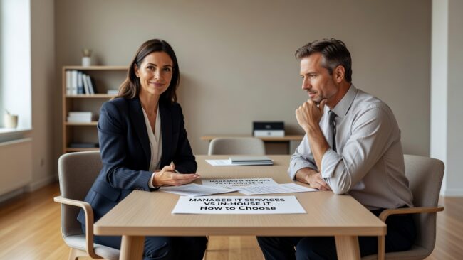 Managed IT Services vs In-House IT: How to Choose Featured Image Weighing managed IT services vs in-house IT? Compare both models, understand the real costs, and find the right fit for your business size and needs.