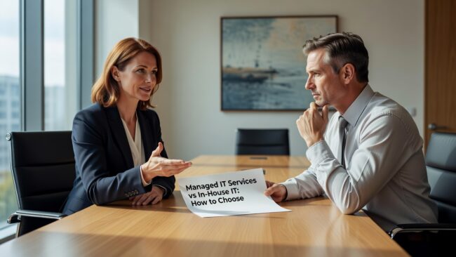Managed IT Services vs In-House IT: How to Choose Featured Image Weighing managed IT services vs in-house IT? This practical guide helps business leaders compare both models and make the right call for their company.