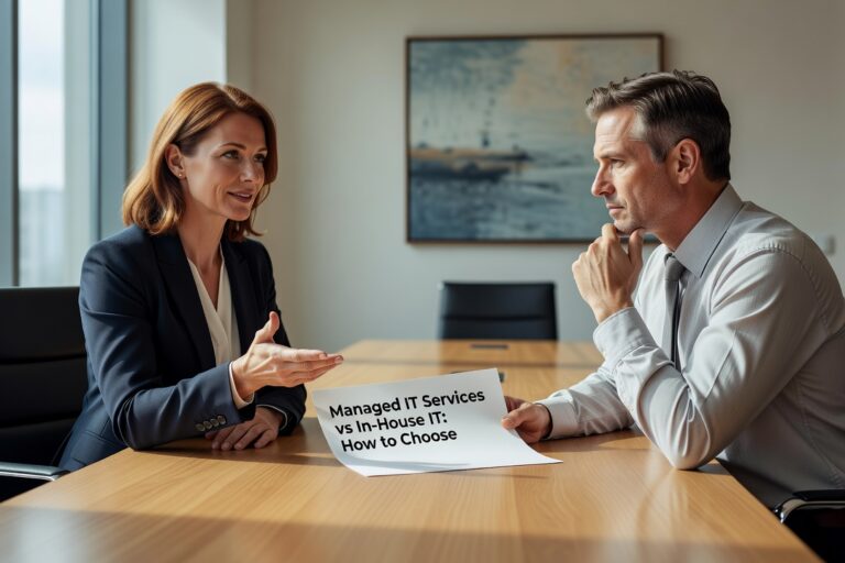 Managed IT Services vs In-House IT: How to Choose Featured Image Weighing managed IT services vs in-house IT? This practical guide helps business leaders compare both models and make the right call for their company.