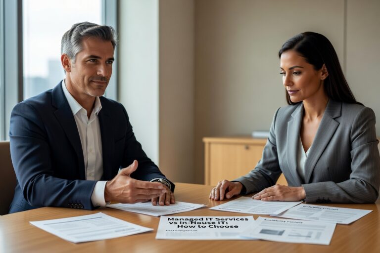 Managed IT Services vs In-House IT: How to Choose Featured Image Managed IT services vs in-house IT: understand the real tradeoffs, costs, and decision factors to choose the right model for your growing business.