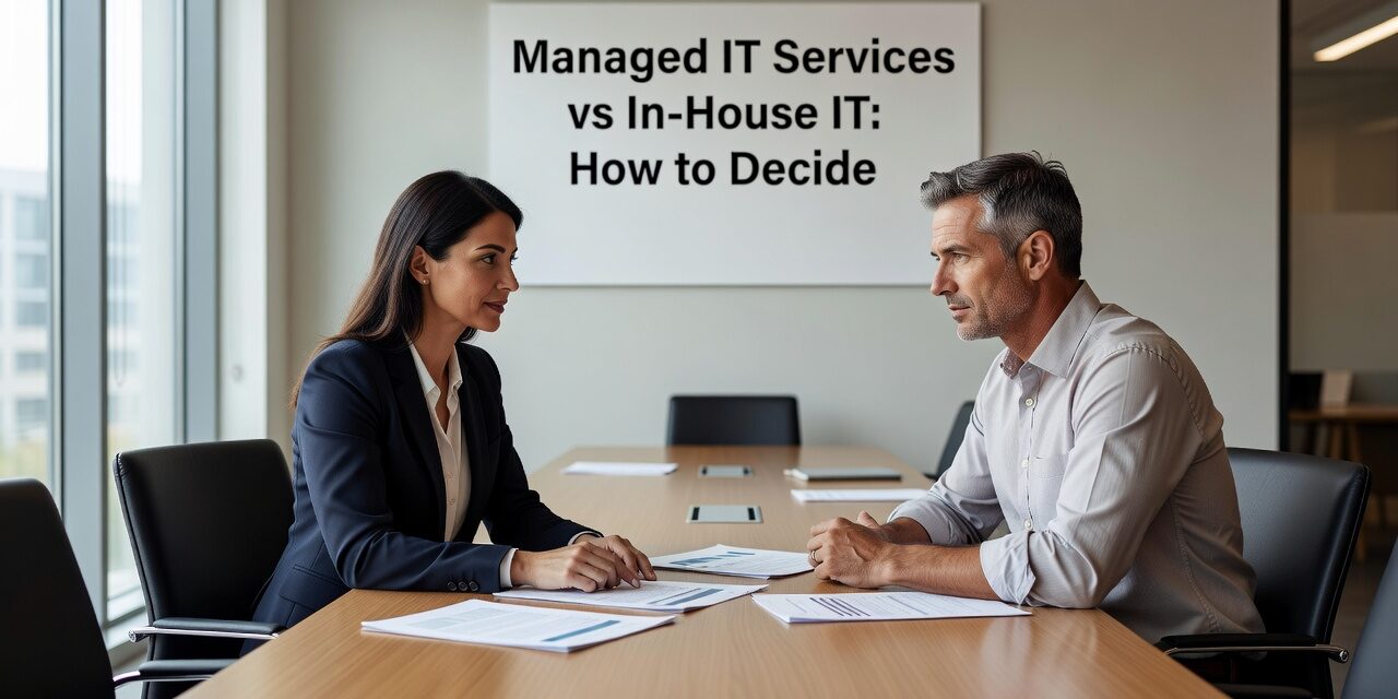 Managed IT Services vs In-House IT: How to Decide Featured Image Comparing managed IT services vs in-house IT? Here's a practical guide to hidden costs, coverage gaps, and how to decide what fits your business.