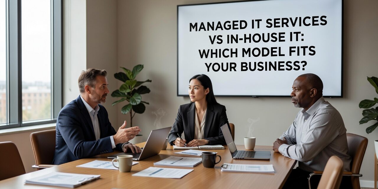 Managed IT Services vs In-House IT: Which Model Fits Your Business? Featured Image Comparing managed IT services vs in-house IT? This guide helps business owners and ops leaders weigh costs, coverage, and control before deciding.