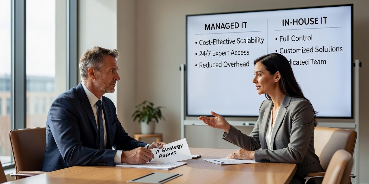 Managed IT vs. In-House IT: How to Choose for Your Business Featured Image Weighing managed IT services vs in-house IT? Learn the real cost differences, common gaps, and how to decide what fits your business size and needs.