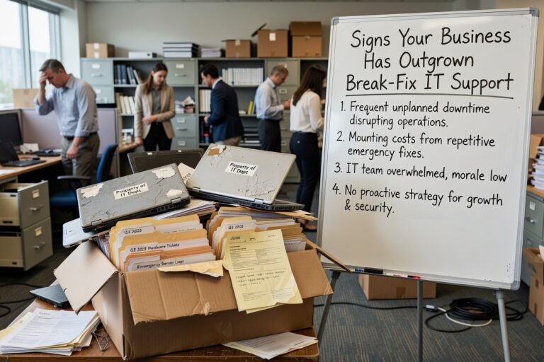 Signs Your Business Has Outgrown Break-Fix IT Support Featured Image Still using break-fix IT support? Learn the clear signs your business has outgrown it—and what to consider before making a change.