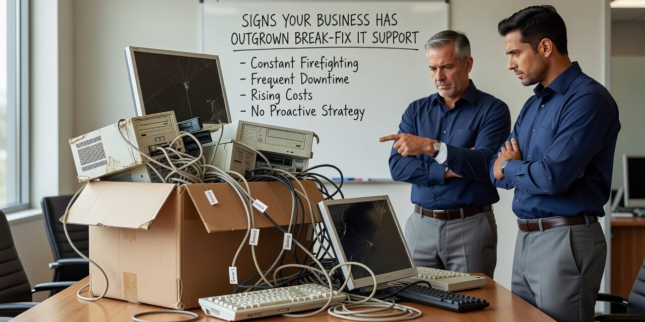 Signs Your Business Has Outgrown Break-Fix IT Support Featured Image Seeing recurring IT issues or staff filling in as tech support? These are signs your business has outgrown break-fix IT support. Here's what to look for.