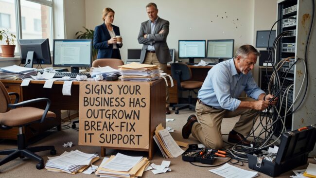 Signs Your Business Has Outgrown Break-Fix IT Support Featured Image Relying on break-fix IT support? Learn the key signs your business has outgrown it and what to consider before your next IT decision.