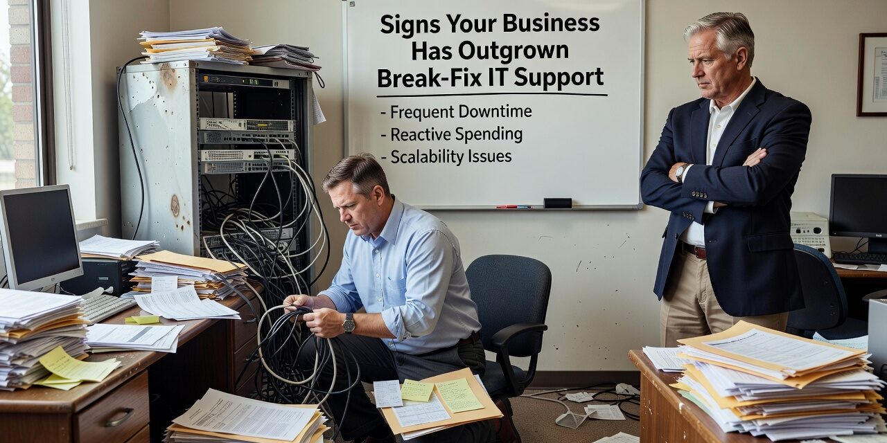 Signs Your Business Has Outgrown Break-Fix IT Support Featured Image Learn the key signs your business has outgrown break-fix IT support and what to look for in a more reliable, proactive approach.