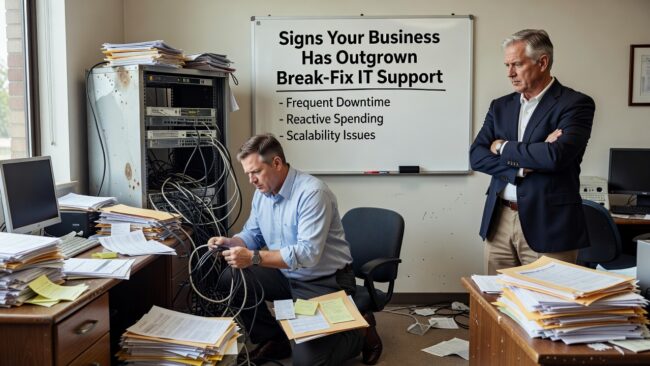 Signs Your Business Has Outgrown Break-Fix IT Support Featured Image Learn the key signs your business has outgrown break-fix IT support and what to look for in a more reliable, proactive approach.