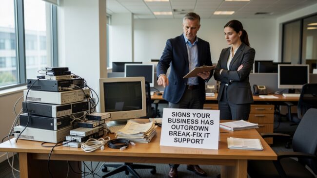Signs Your Business Has Outgrown Break-Fix IT Support Featured Image Still using break-fix IT support? Learn the signs your business has outgrown it and what a more reliable support model looks like.