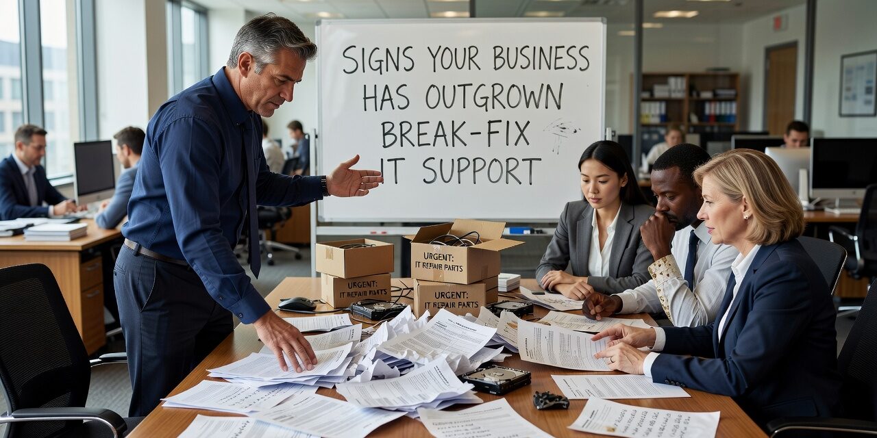 Signs Your Business Has Outgrown Break-Fix IT Support Featured Image Relying on break-fix IT support? Learn the warning signs your business has outgrown it and what a proactive support model actually changes.