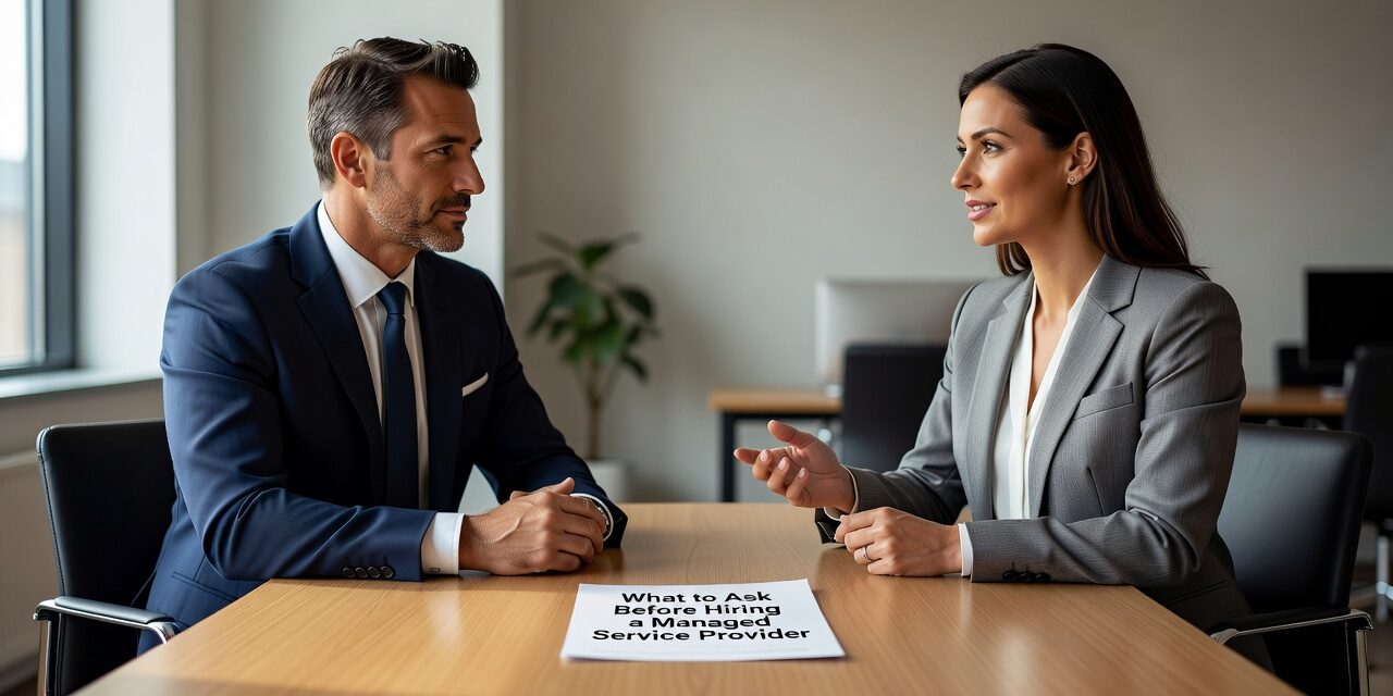 What to Ask Before Hiring a Managed Service Provider Featured Image Know what to ask before hiring a managed service provider. Practical questions on response times, backup, security, and contract terms for business decision-makers.