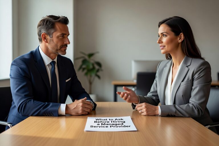 What to Ask Before Hiring a Managed Service Provider Featured Image Know what to ask before hiring a managed service provider. Practical questions on response times, backup, security, and contract terms for business decision-makers.