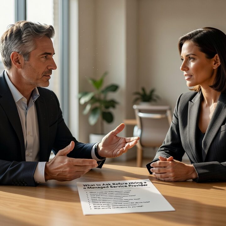 Know what to ask before hiring a managed service provider. Practical questions on coverage, backups, pricing, and communication for business decision-makers.