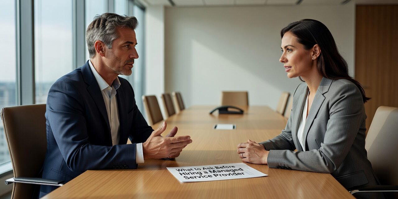 What to Ask Before Hiring a Managed Service Provider Featured Image Evaluating IT providers? These practical questions help business owners and managers find the right managed service provider before signing a contract.
