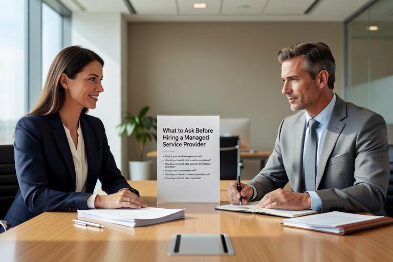 Know what to ask before hiring a managed service provider. A practical guide for business owners and managers evaluating IT support options.