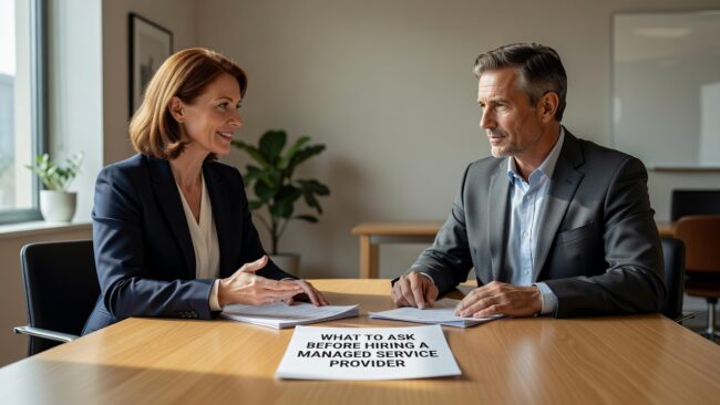 What to Ask Before Hiring a Managed Service Provider Featured Image Know what to ask before hiring a managed service provider. Practical questions on support, security, documentation, and transitions for business decision-makers.