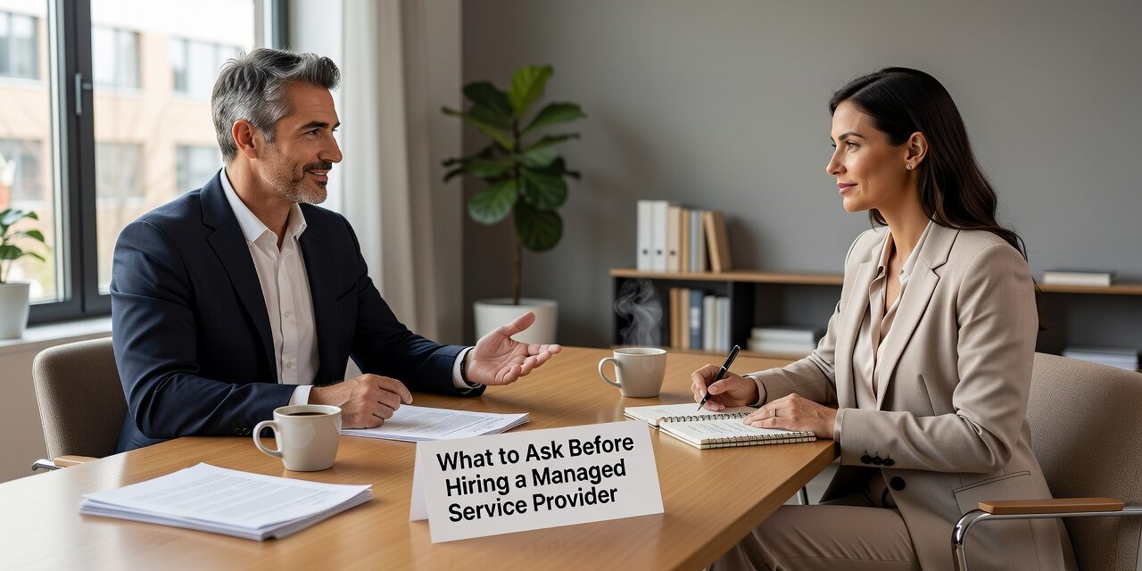 What to Ask Before Hiring a Managed Service Provider Featured Image Know what to ask before hiring a managed service provider. A practical guide for business leaders covering support models, pricing, security, and red flags.