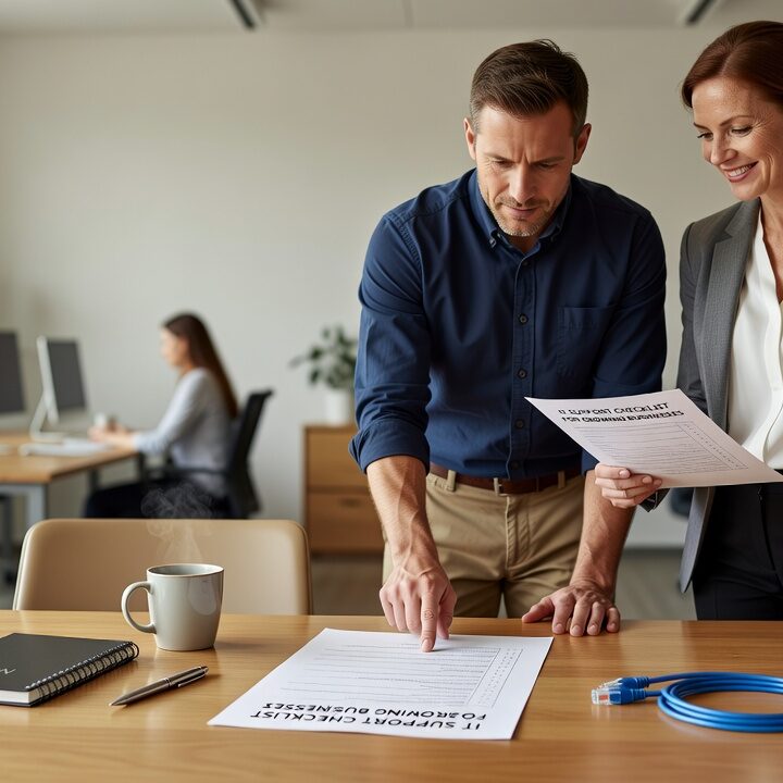 A practical IT support checklist for growing businesses covering help desk, MFA, backups, and network basics to review before downtime hits.