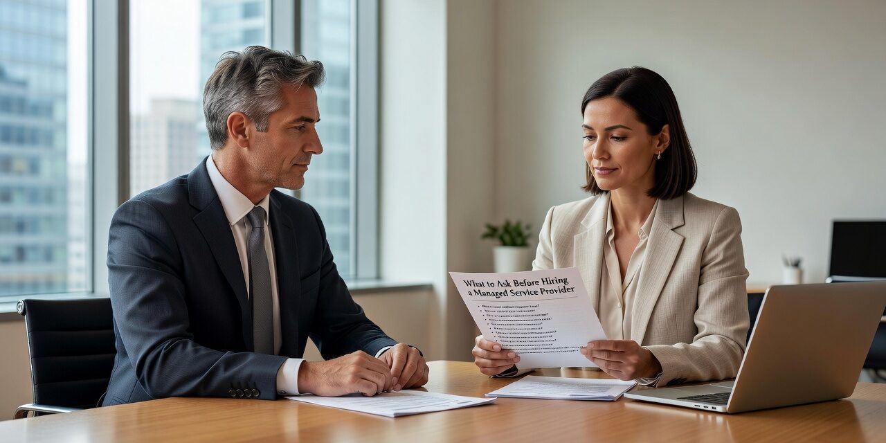 What to Ask Before Hiring a Managed Service Provider Featured Image Comparing IT providers? Use these practical questions on support, backups, security, and documentation to see how a provider will perform before you sign.